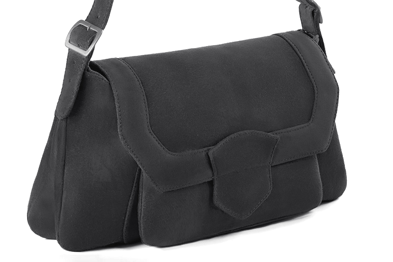 Handcrafted women's luxurious elegant handbag in premium dark grey leather. Perfect for elevated everyday style.   
                Choose from our luxurious collections of leather and fabric to perfectly match your handbags to your outfits.